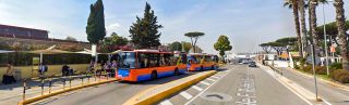 Alibus Bus Stop outside Naples Airport